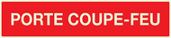 PORTE COUPE-FEU LUMINESCENT 330x75mm PHOTOLUM,INCENDIE 330X75