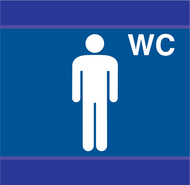TOILETTES HOmmES D-SIGN 100X100mm D-SIGN INFORMATION