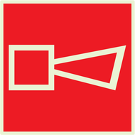 AVERTISSEUR SONORE LUMINESCENT 200x200mm PHOTOLUM,INCENDIE 200X200