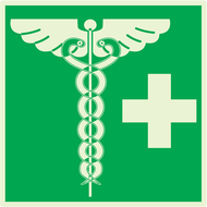 PHARMACIE LUMINESCENT 200x200mm PHOTOLUM,SECOURS 200X200