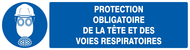 PROTECTION OBLIGAT. TETE/VOIES RESPIRATO OBLIGATION 200X52 ADHESIF