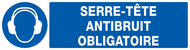SERRE-TETE ANTIBRUIT OBLIGATOIRE 200x52m OBLIGATION 200X52 ADHESIF