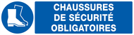 CHAUSSURES DE SECURITE OBLIGATOIRES 200x OBLIGATION 200X52 ADHESIF