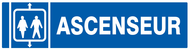 ASCENSEUR 200x52mm INFORMATION 200X52 ADHESIF