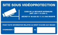 SITE SOUS VIDEOPROTECTION 330x200mm