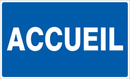 ACCUEIL 330x200mm INFORMATION 330X200 ADHESIF