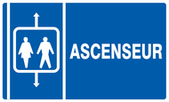 ASCENSEUR 330x200mm INFORMATION 330X200 ADHESIF