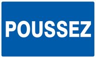 POUSSEZ 330x200mm INFORMATION 330X200 ADHESIF