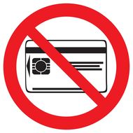 CARTES MAGNETIQUES INTERDITES D.300mm INTERDICTION DIAM 300 ADHESIF