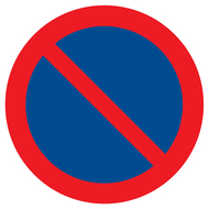 STATIONNEMENT INTERDIT D.420mm INTERDICTION DIAM 420 ADHESIF