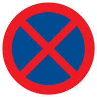 ARRET INTERDIT D.420mm INTERDICTION DIAM 420 ADHESIF