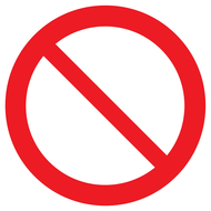 INTERDICTION D.420mm INTERDICTION DIAM 420 ADHESIF