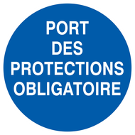 PORT DES PROTECTIONS OBLIGATOIRE D.420mm OBLIGATION DIAM 420 ADHESIF