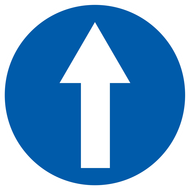SENS OBLIGATOIRE (tout droit) D.420mm OBLIGATION DIAM 420 ADHESIF