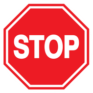 STOP D.80mm INTERDICTION DIAM 80 ADHESIF