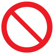 INTERDICTION D.80mm INTERDICTION DIAM 80 ADHESIF