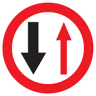 VOUS N'ETES PAS PRIORITAIRE D.80mm INTERDICTION DIAM 80 ADHESIF