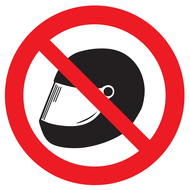 CASQUE INTERDIT D.80mm INTERDICTION DIAM 80 ADHESIF