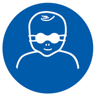 PROTECTION OPAQUE DES YEUX OBLIGAT. P/ E OBLIGATION DIAM 80 ADHESIF