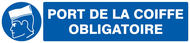 PORT DE LA COIFFE OBLIGATOIRE 330x75mm OBLIGATION 330X75 ADHESIF