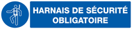 HARNAIS DE SECURITE OBLIGATOIRE 330x75mm OBLIGATION 330X75 ADHESIF