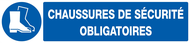 CHAUSSURES DE SECURITE OBLIGATOIRES 330x OBLIGATION 330X75 ADHESIF