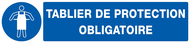 TABLIER DE PROTECTION OBLIGATOIRE 330x75 OBLIGATION 330X75 ADHESIF