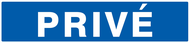 PRIVE 330x75mm INFORMATION 330X75 ADHESIF