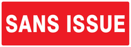 SANS ISSUE (INCENDIE) 330x120mm INCENDIE 330X120 ADHESIF