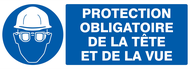 PROTECTION OBLIGATOIRE TETE ET VUE 330x1 OBLIGATION 330X120 ADHESIF