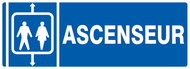 ASCENSEUR 330x120mm INFORMATION 330X120 ADHESIF