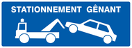 STATIONNEMENT GENANT 330x120mm INFORMATION 330X120 ADHESIF