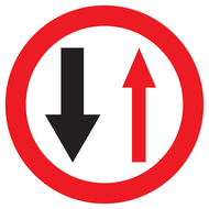 VOUS N'ETES PAS PRIORITAIRE D.180mm INTERDICTION DIAM 180 ADHESIF