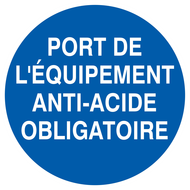 PORT DES EQUIPEMENTS ANTI-ACIDE OBLIGATO OBLIGATION DIAM 180 ADHESIF