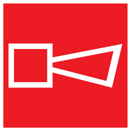 AVERTISSEUR SONORE 200x200mm INCENDIE 200X200 ADHESIF