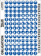 PLANCHE PICTOS OBLIGATION 300X220mm PLANCHES MINI-PICTOS