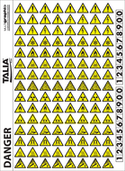 PLANCHE PICTOS AVERTISSEMENT 300X220mm PLANCHES MINI-PICTOS