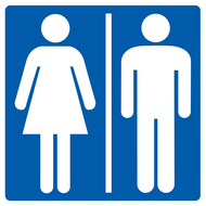 TOILETTES HOmmES/FEmmES 200X200mm INFORMATION 200X200 ADHESIF