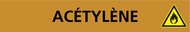 ACETYLENE 312x52mm (10 ADHESIFS POUR TUY