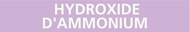 HYDROXIDE D'AMMONIUM 312x52mm (10 ADHESI