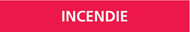 INCENDIE 222x37mm (20 ADHESIFS POUR TUYA MARQUEUR INCENDIE 222X37