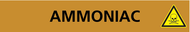 AMMONIAC 222x37mm (20 ADHESIFS POUR TUYA MARQUEUR GAZ 222X37