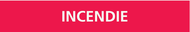 INCENDIE 156x26mm (20 ADHESIFS POUR TUYA MARQUEUR INCENDIE 156X26