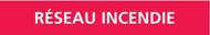 RESEAU INCENDIE 156x26mm (20 ADHESIFS PO MARQUEUR INCENDIE 156X26