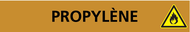 PROPYLENE 156x26mm (20 ADHESIFS POUR TUY MARQUEUR GAZ 156X26