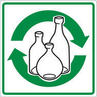 RECYCLAGE DU VERRE ADHESIF 200x200mm ENVIRONNEMENT 200X200 ADHESIF