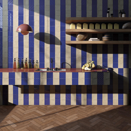 FAIENCE ROOT PROTOS BLUE  13X13cm 0,507M2/BTE  30PC/BTE  G288