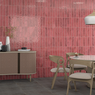 FAIENCE LUCA AB|C GRANATE  8X31,5cm 0,63M2/BTE  25PC/BTE  G267