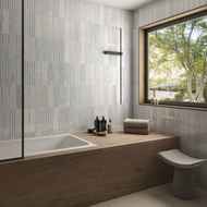 FAIENCE LUCA GUIDO AB|C AZUL  8X31,5cm 0,63M2/BTE  25PC/BTE  G285