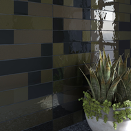 FAIENCE  MORAIRA AB|C NEGRO  8X31,5cm 0,63M2/BTE  25PC/BTE  G169